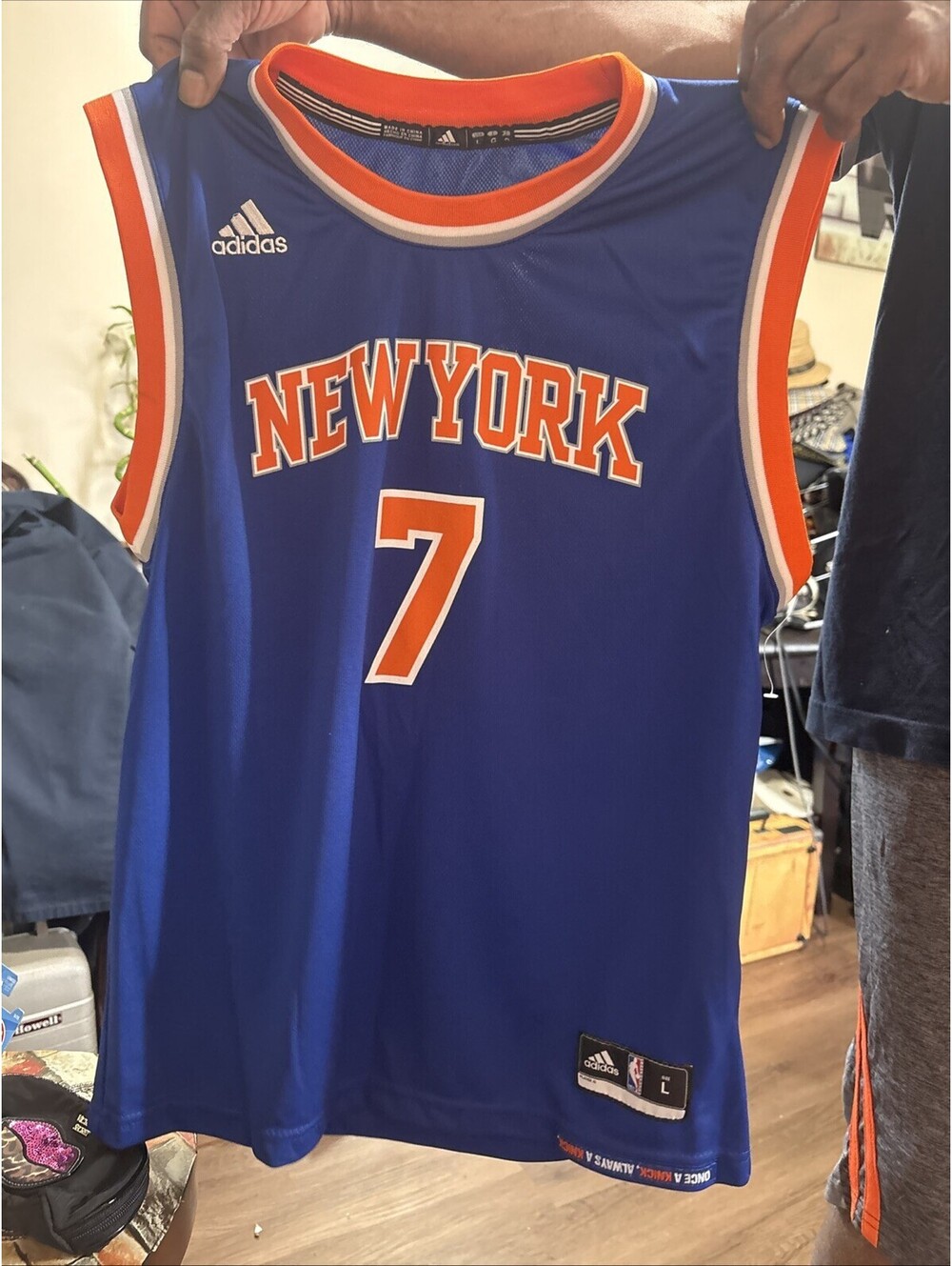 adidas Men's Basketball Jersey Size Large Anthony 7